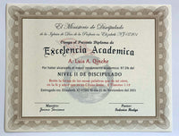 CERTIFICADO DISCIPULADO IGLESIA DIOS DE LA PROFESIA